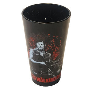 2013 The Walking Dead: Daryl Dixon Zombie Killer Black Drinking Glass AMC Promo